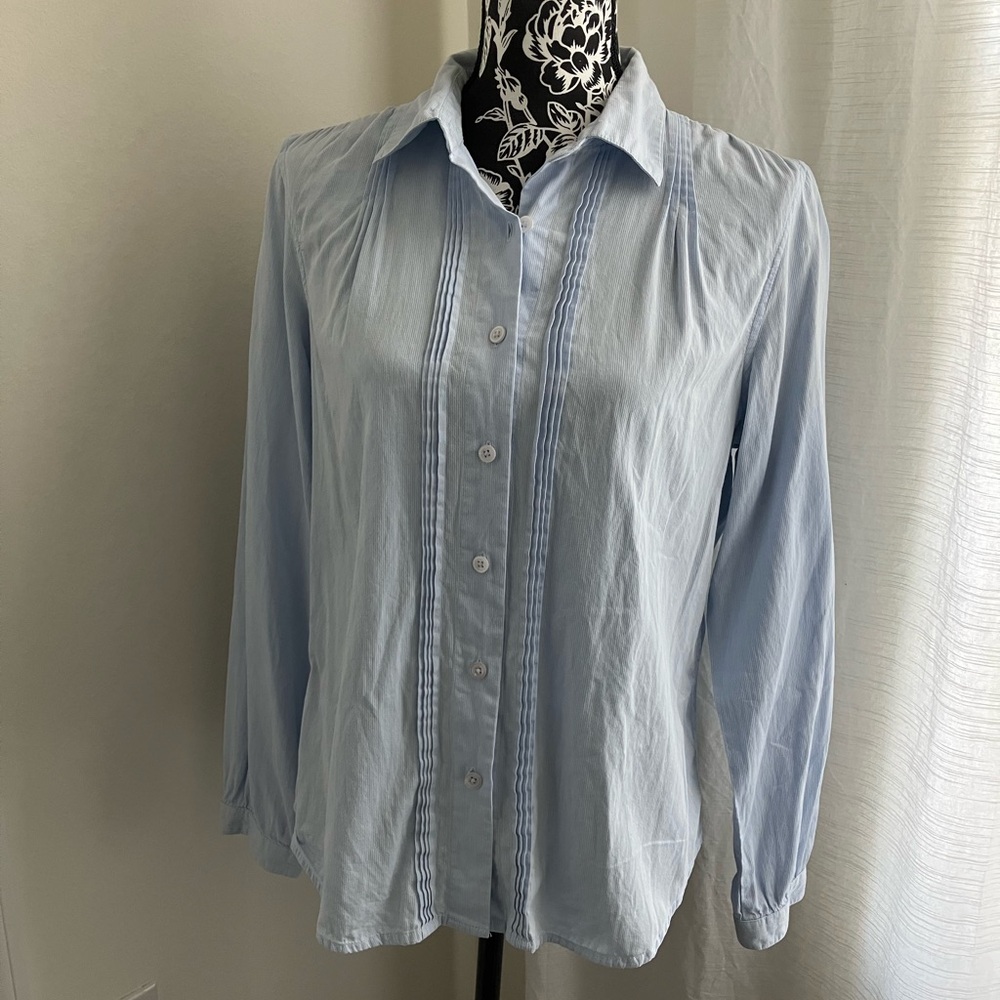 Talbots Soft Blue Blouse